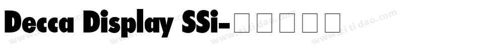 Decca Display SSi字体转换